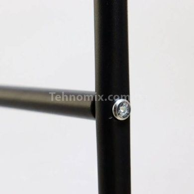 Стійка для одягу підлогова металева на коліщатках Loft Rack Чорна