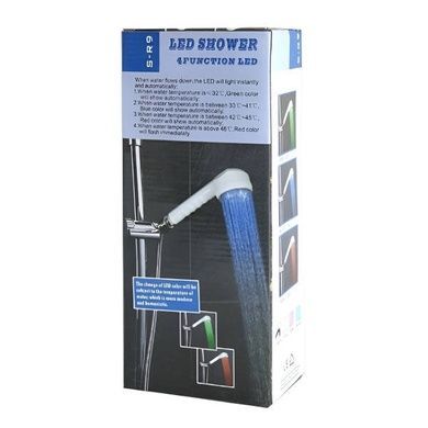 Світлодіодна насадка для душу LED SHOWER 4 Function Led Біла