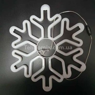 Снежинка декоративная LED 25см Холодный Белый