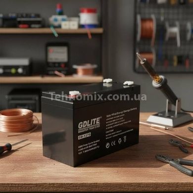 Акумулятор 12V/7Ah/20Hr GDLITE GD-1270 Чорний