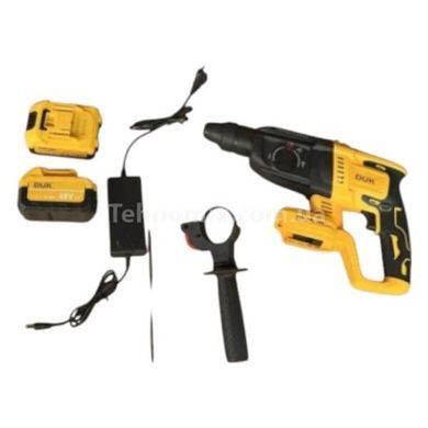 Перфоратор аккумуляторный +2 аккумулятора 48V electric hammer AND 40-49 Желтый с черным