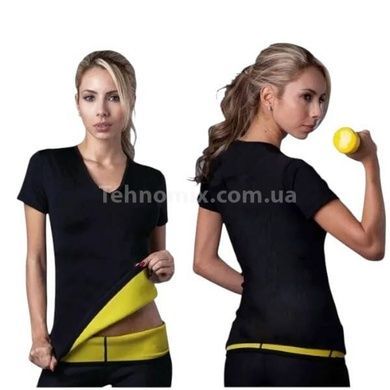 Футболка женская для похудения 2XL Hot Shapers Черная
