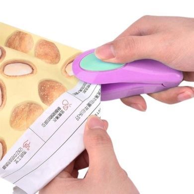 Запайщик пакетов ручной Mini Vacuum Sealer Фиолетовый