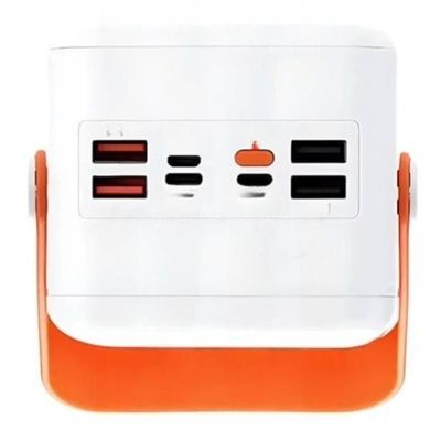 Power Bank 100000 mAh з ремінцем та ліхтарем YM-655 Білий