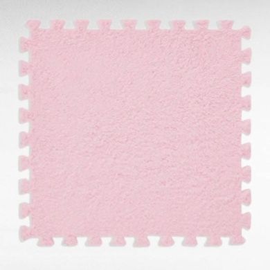Коврик-пазл плюшевый 30&times;30см 10шт/уп floor mat AND 5579 Розовый