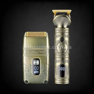 Комплект для стрижки и бритья VGR 2 в 1 V-649 Золото