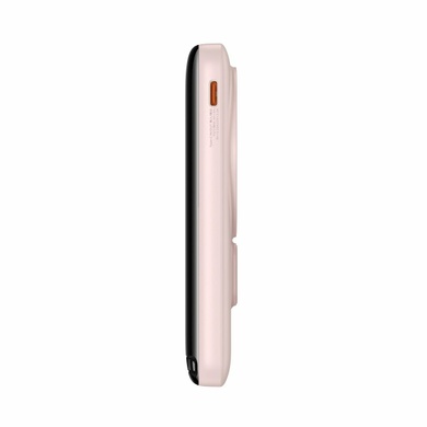 Внешний аккумулятор Baseus Magnetic Bracket Wireless Fast Charge Power Bank 10000mAh 20W Pink