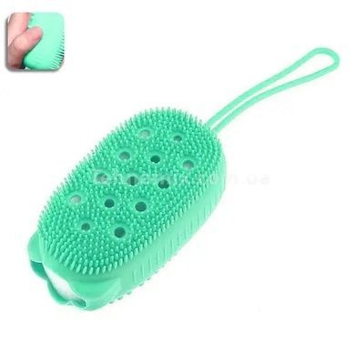 Двосторонній масажний мочалка для купання Bath Brush Зелений