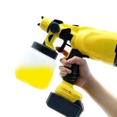 Краскопульт акумуляторний із двома акумуляторами 48V SprayGun X-448 Жовтий