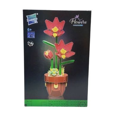 Конструктор Квітка в горщику 361 деталь 116-14