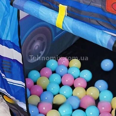 Палатка детская игровая Полицейская машина Kids Indoor Outdoor Playhouse Голубая