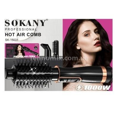 Фен-щетка для укладки волос 1000W SOKANY SK-15031