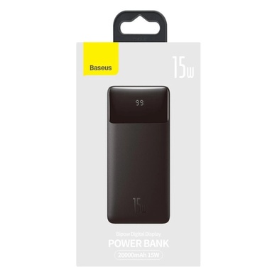 Внешний аккумулятор Baseus Bipow Digital Display Power Bank 20000mAh 15W Black