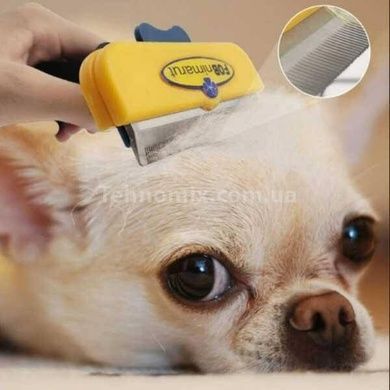 Фурмінатор з кнопкою для чищення вовни FURminator 6.8 см Помаранчевий