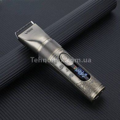 Машинка аккумуляторная для стрижки волос +5 насадок VGR V-659 Золото