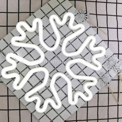 Снежинка декоративная LED 25см Холодный Белый