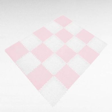 Коврик-пазл плюшевый 30&times;30см 10шт/уп floor mat AND 5579 Розовый