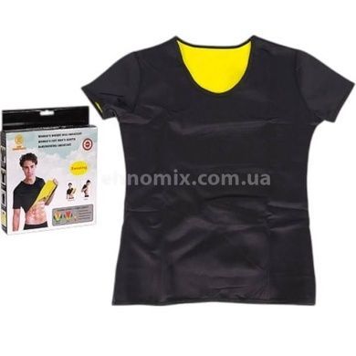Футболка женская для похудения 2XL Hot Shapers Черная