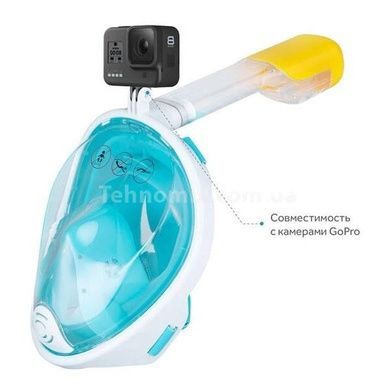 Маска для снорклінгу повнолицева Easybreath Зелена L/XL