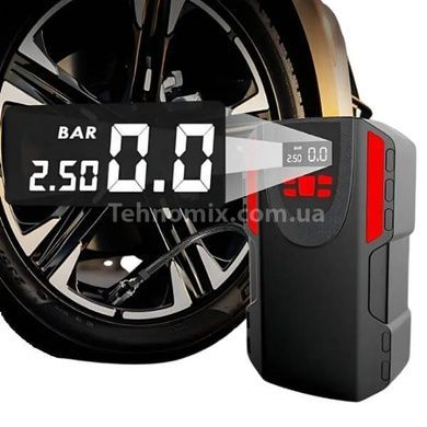 Компрессор автомобильный с дисплеем 30л/мин, 12V, 100W MAG-706 NGB23 Черный с красным