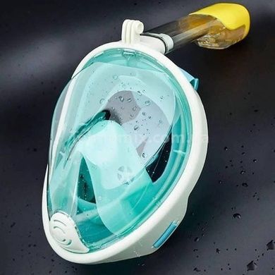 Маска для снорклінгу повнолицева Easybreath Зелена L/XL