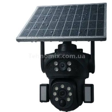 Камера відеоспостереження із сонячною панеллю AND VQ06-4G 4G solar camera app380 Чорна