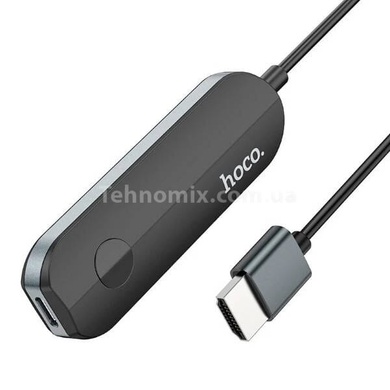 Кабель-перехідник HOCO UA23 Flowing wireless display adapter (IP version) Чорний