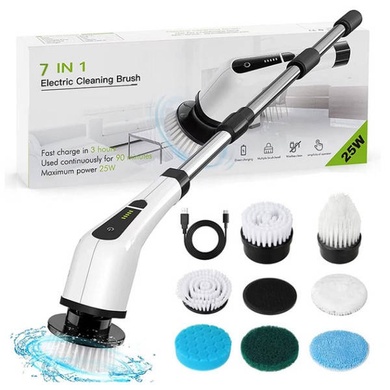 Щетка для уборки электрическая 7в1 Cleaning Brush Белая