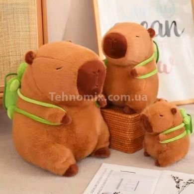 Игрушка мягкая Капибара с черепашкой 29см M 17970 Коричневая