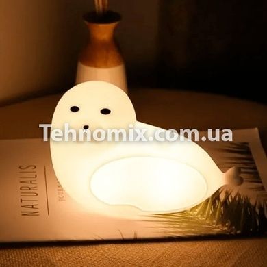 Детский силиконовый ночник игрушка Тюлень