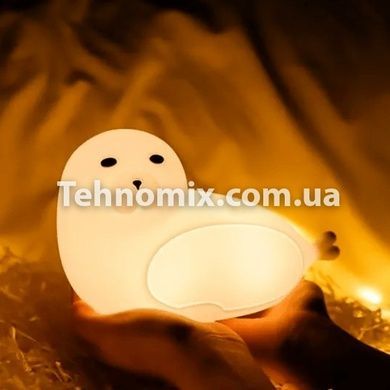 Детский силиконовый ночник игрушка Тюлень