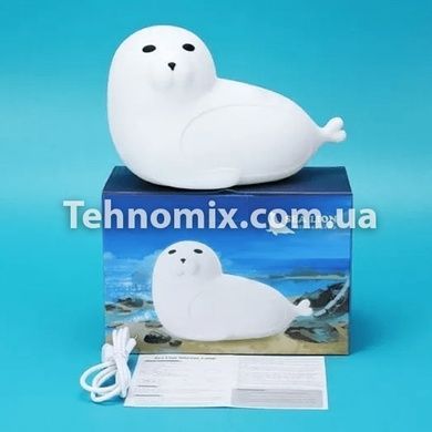 Детский силиконовый ночник игрушка Тюлень