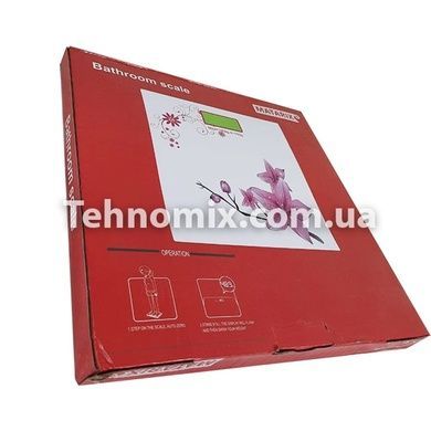 Весы напольные MATARIX MX-453 180 кг Фиолет с узором