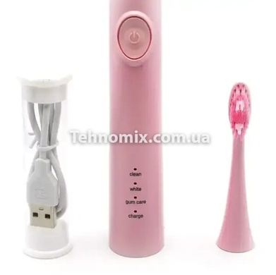 Электрическая зубная щетка Electronic Massage Toothbrush VGR Розовая