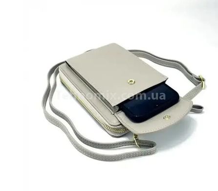 Женский кошелек-сумка Wallerry ZL8591 Серый