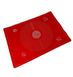 Кондитерский силиконовый коврик для раскатки теста 40 на 30 см Красный