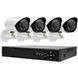 Набор камер видеонаблюдения на 4 камеры DVR KIT 7004 AHD 4ch Gibrid