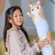 Мягкая игрушка-подушка Кот Батон обнимашка 50см Коричневый