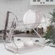 Сушилка для посуды 2 яруса нержавеющая сталь 40,5x25x37,5см