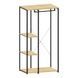 Вішалка-стелаж для одягу та взуття Loft SAM016 Чорна з коричневим