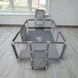 Манеж детский игровой с кольцом для баскетбола Серый