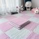 Коврик-пазл плюшевый 30&times;30см 10шт/уп floor mat AND 5579 Розовый