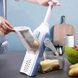 Измельчитель овощей SAFE SLICE MANDOLINE Ручная овощерезка с контейнером Синий
