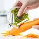 Универсальная овощерезка трехсторонняя для нарезки соломкой Rotary multifunctional peeler Зеленая