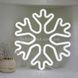 Снежинка декоративная LED 25см Холодный Белый