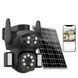 Камера відеоспостереження із сонячною панеллю AND VQ06-4G 4G solar camera app380 Чорна