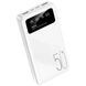 Power bank 50000mAh з дисплеєм та ліхтариком Viaking N4 Білий