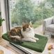 Лежанка для кішок на вікно з присосками Window Mounted Cat Bed Зелена