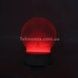 Настольный светильник&nbsp;New Idea 3D Desk Lamp Сердца в шаре I love you Белая подставка