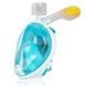 Маска для снорклінгу повнолицева Easybreath Зелена L/XL